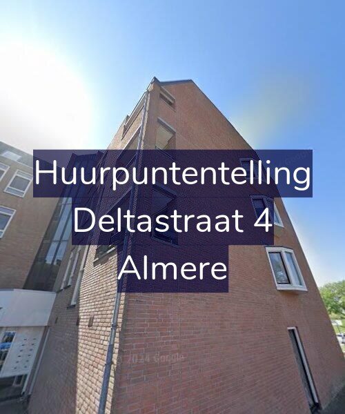 Foto gevel Huurpuntentelling voor Deltastraat 4, Almere