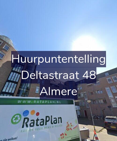 Foto gevel Huurpuntentelling voor Deltastraat 48, Almere