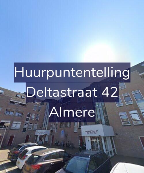 Foto gevel Huurpuntentelling voor Deltastraat 42, Almere
