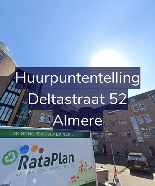 Foto gevel Huurpuntentelling voor Deltastraat 52, Almere