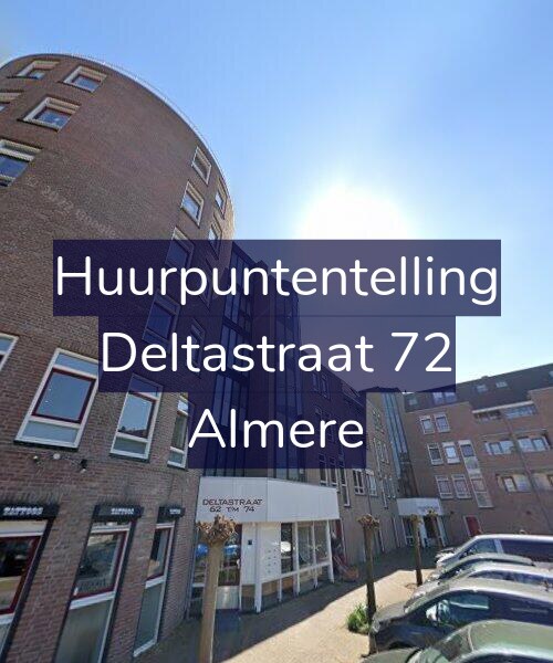 Foto gevel Huurpuntentelling voor Deltastraat 72, Almere