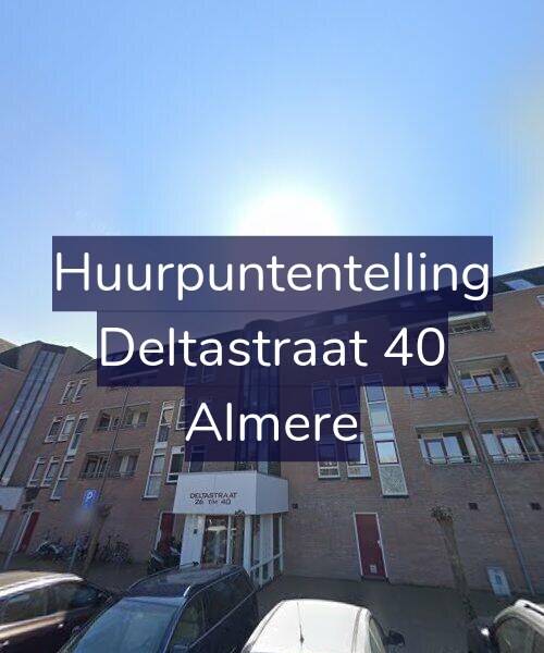 Foto gevel Huurpuntentelling voor Deltastraat 40, Almere