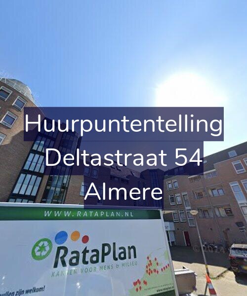Foto gevel Huurpuntentelling voor Deltastraat 54, Almere