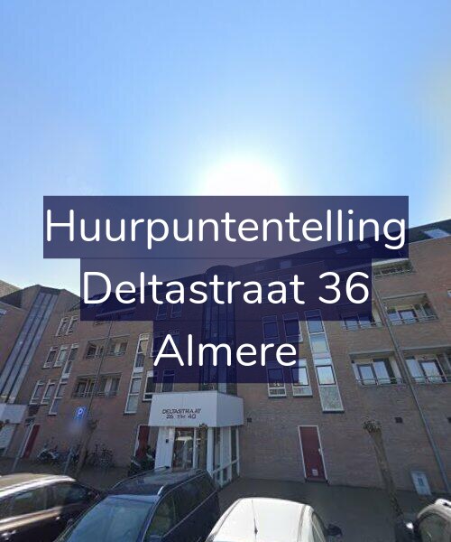 Foto gevel Huurpuntentelling voor Deltastraat 36, Almere