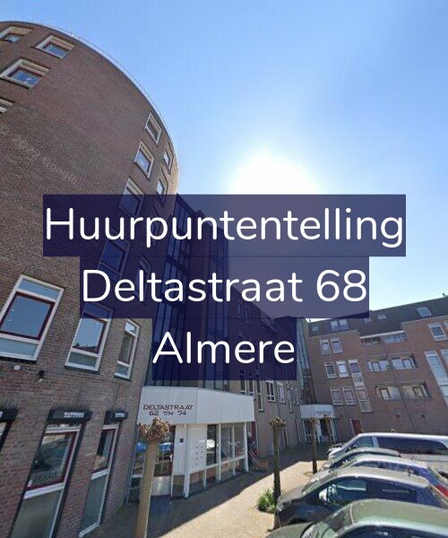 Foto gevel Huurpuntentelling voor Deltastraat 68, Almere