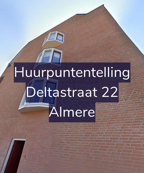 Foto gevel Huurpuntentelling voor Deltastraat 22, Almere