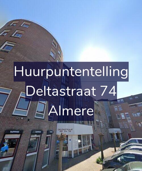 Foto gevel Huurpuntentelling voor Deltastraat 74, Almere