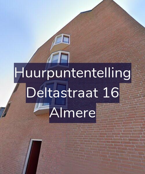 Foto gevel Huurpuntentelling voor Deltastraat 16, Almere