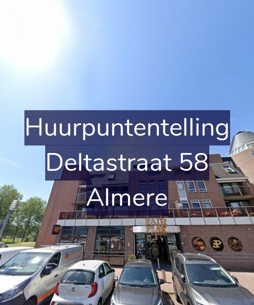 Foto gevel Huurpuntentelling voor Deltastraat 58, Almere