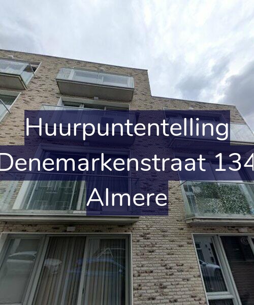 Foto gevel Huurpuntentelling voor Denemarkenstraat 134, Almere