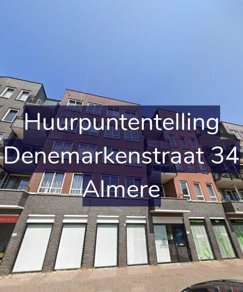 Foto gevel Huurpuntentelling voor Denemarkenstraat 34, Almere