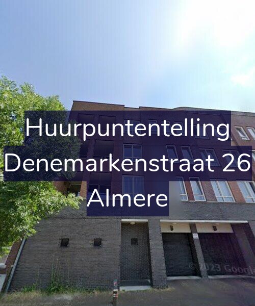 Foto gevel Huurpuntentelling voor Denemarkenstraat 26, Almere