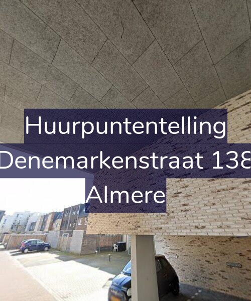 Foto gevel Huurpuntentelling voor Denemarkenstraat 138, Almere