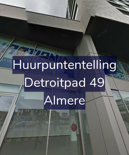 Foto gevel Huurpuntentelling voor Detroitpad 49, Almere