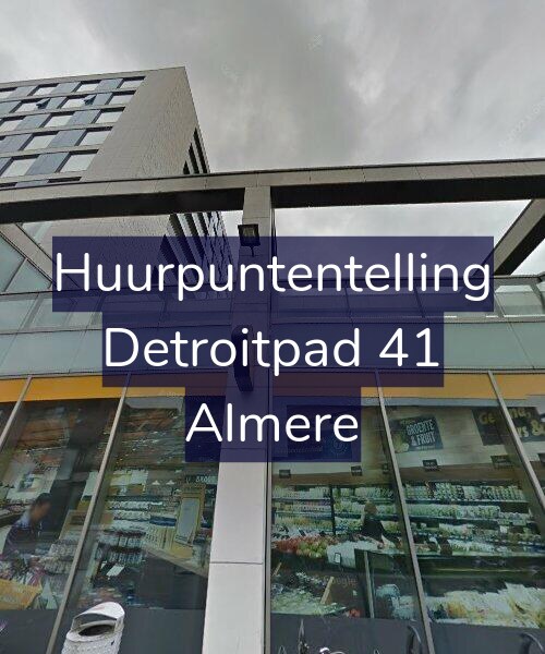 Foto gevel Huurpuntentelling voor Detroitpad 41, Almere