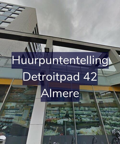 Foto gevel Huurpuntentelling voor Detroitpad 42, Almere