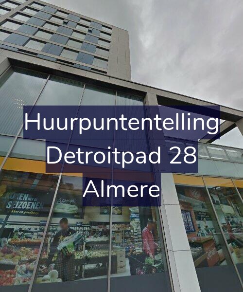 Foto gevel Huurpuntentelling voor Detroitpad 28, Almere