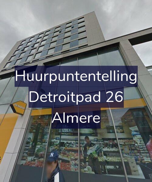 Foto gevel Huurpuntentelling voor Detroitpad 26, Almere