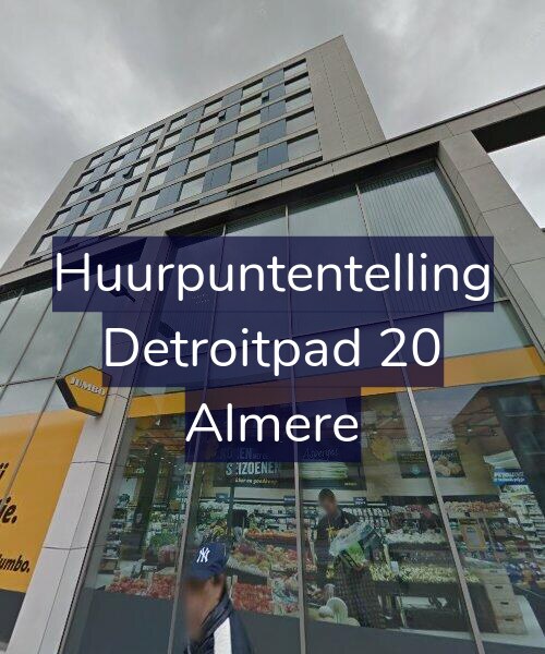 Foto gevel Huurpuntentelling voor Detroitpad 20, Almere