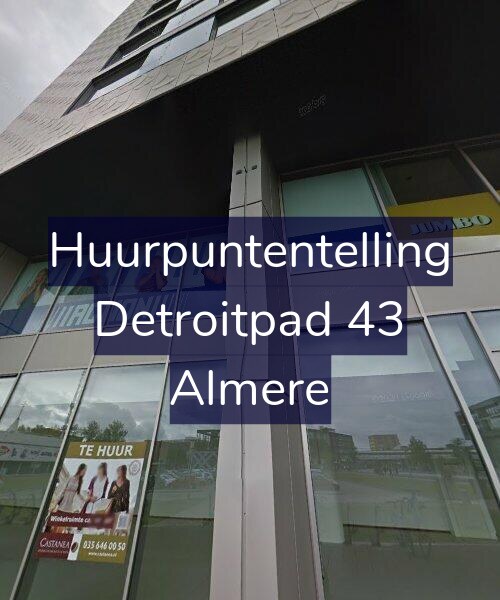Foto gevel Huurpuntentelling voor Detroitpad 43, Almere