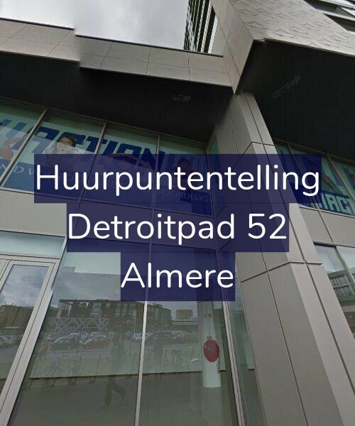 Foto gevel Huurpuntentelling voor Detroitpad 52, Almere