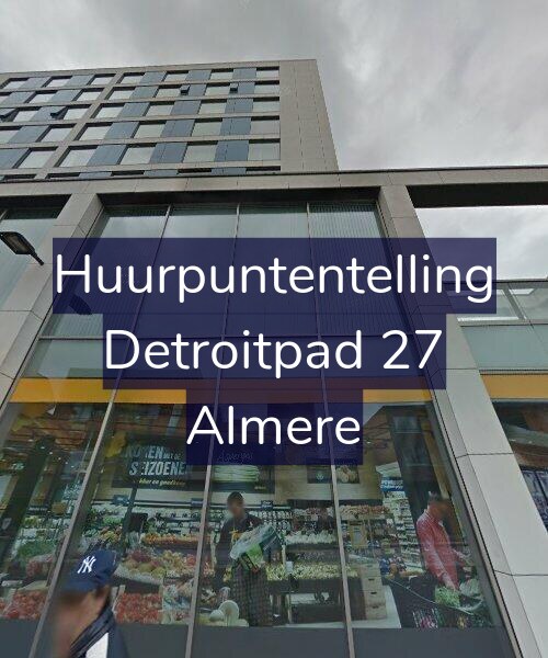 Foto gevel Huurpuntentelling voor Detroitpad 27, Almere