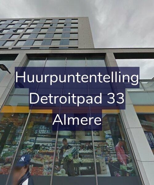 Foto gevel Huurpuntentelling voor Detroitpad 33, Almere