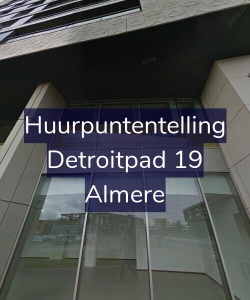 Foto gevel Huurpuntentelling voor Detroitpad 19, Almere