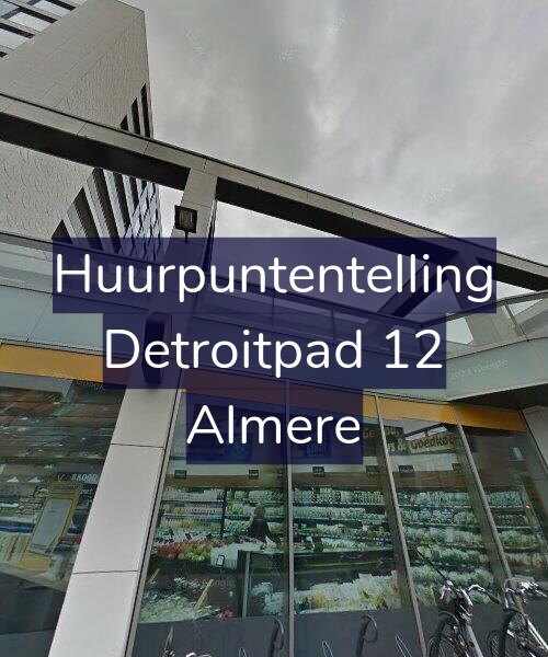 Foto gevel Huurpuntentelling voor Detroitpad 12, Almere