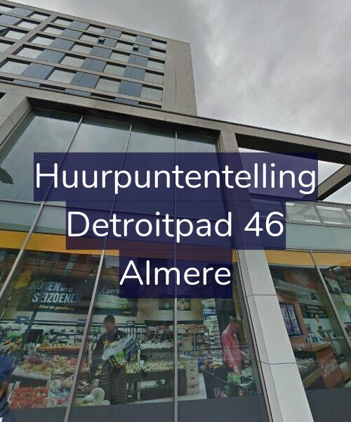 Foto gevel Huurpuntentelling voor Detroitpad 46, Almere