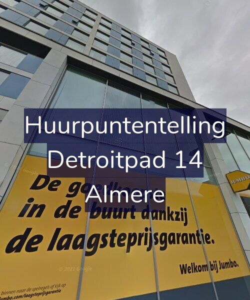 Foto gevel Huurpuntentelling voor Detroitpad 14, Almere