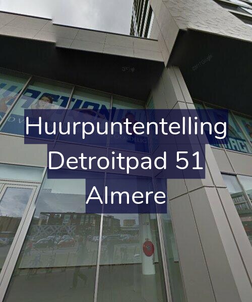 Foto gevel Huurpuntentelling voor Detroitpad 51, Almere