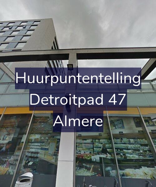 Foto gevel Huurpuntentelling voor Detroitpad 47, Almere