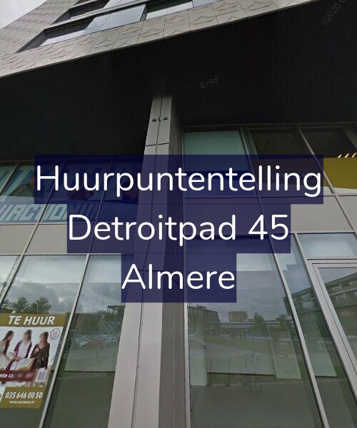 Foto gevel Huurpuntentelling voor Detroitpad 45, Almere