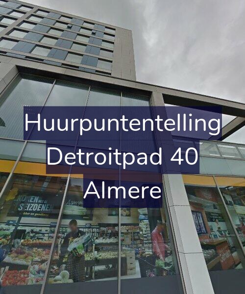 Foto gevel Huurpuntentelling voor Detroitpad 40, Almere