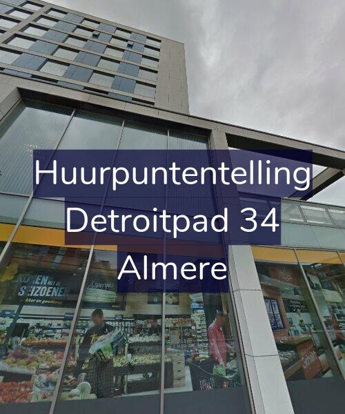Foto gevel Huurpuntentelling voor Detroitpad 34, Almere