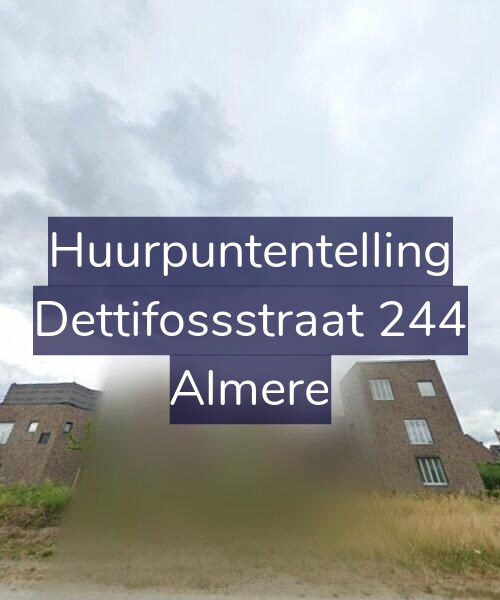 Foto gevel Huurpuntentelling voor Dettifossstraat 244, Almere
