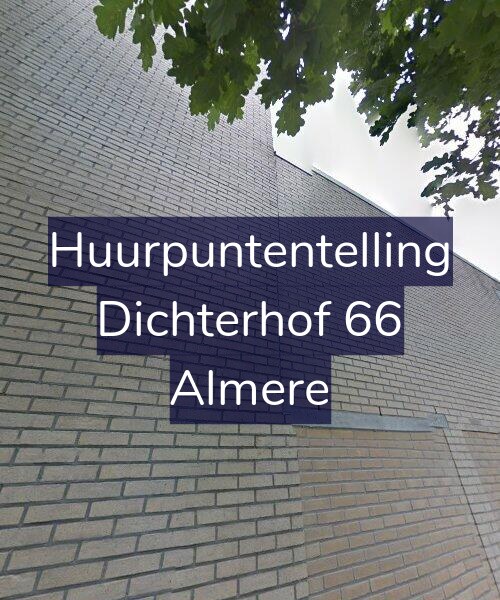 Foto gevel Huurpuntentelling voor Dichterhof 66, Almere