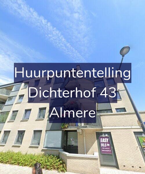Foto gevel Huurpuntentelling voor Dichterhof 43, Almere