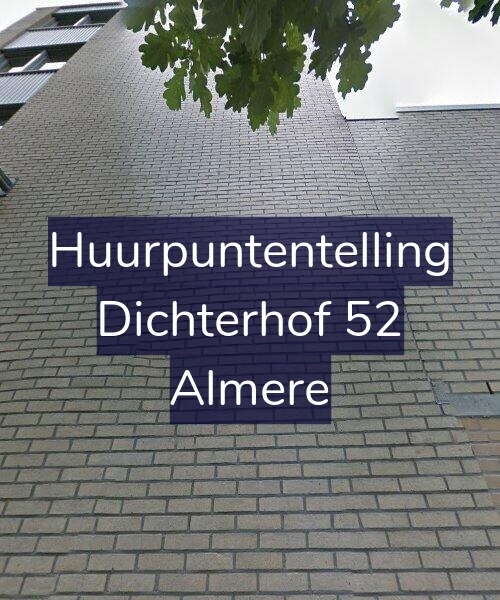 Foto gevel Huurpuntentelling voor Dichterhof 52, Almere