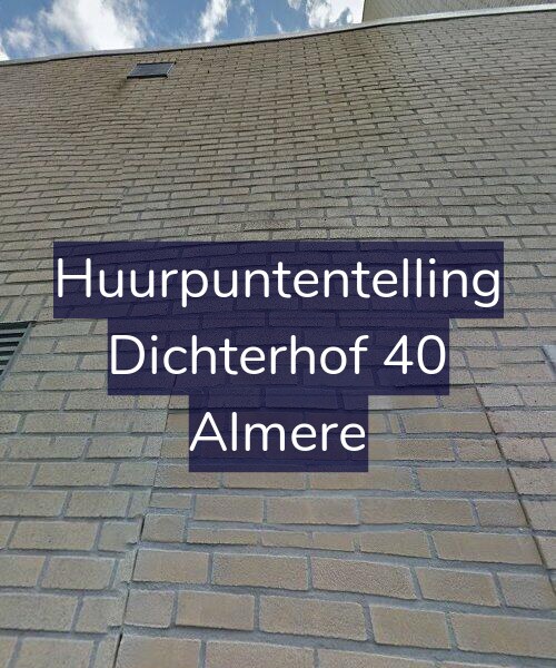 Foto gevel Huurpuntentelling voor Dichterhof 40, Almere