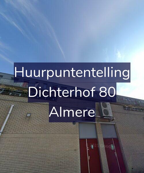 Foto gevel Huurpuntentelling voor Dichterhof 80, Almere