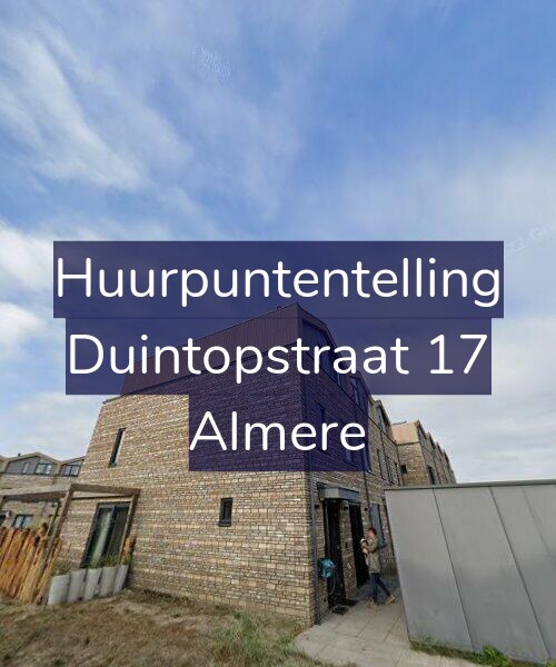 Foto gevel Huurpuntentelling voor Duintopstraat 17, Almere