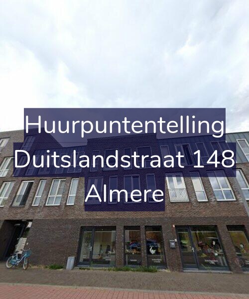 Foto gevel Huurpuntentelling voor Duitslandstraat 148, Almere