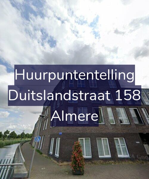 Foto gevel Huurpuntentelling voor Duitslandstraat 158, Almere