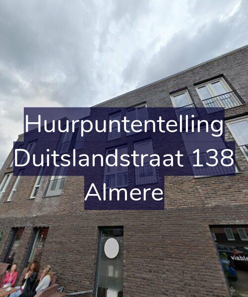 Foto gevel Huurpuntentelling voor Duitslandstraat 138, Almere