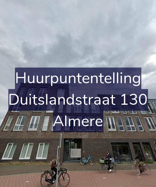 Foto gevel Huurpuntentelling voor Duitslandstraat 130, Almere
