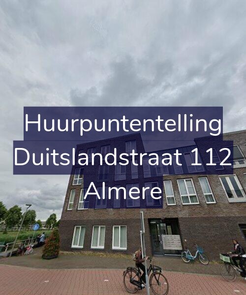 Foto gevel Huurpuntentelling voor Duitslandstraat 112, Almere