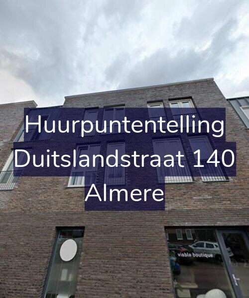 Foto gevel Huurpuntentelling voor Duitslandstraat 140, Almere