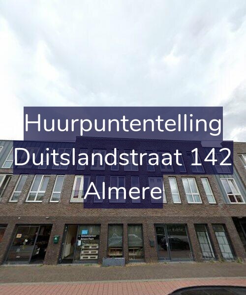 Foto gevel Huurpuntentelling voor Duitslandstraat 142, Almere